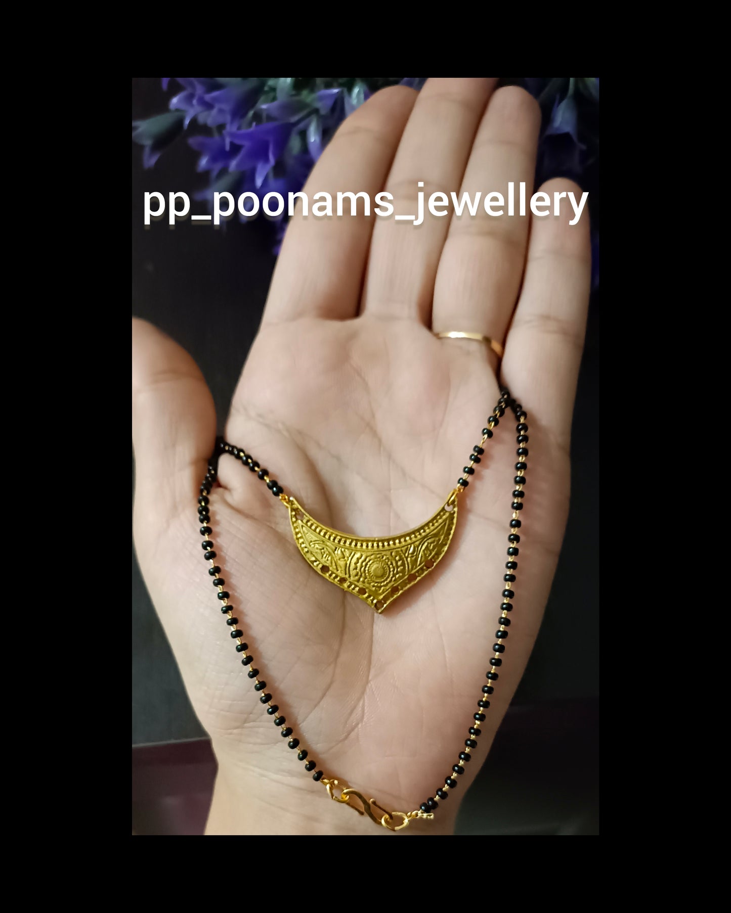 Combo of 2- Gold Plated Matte Finish Pendant Mangalsutra