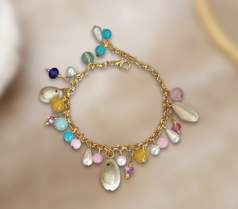 Unique Adjustable Chain Shell Bracelet