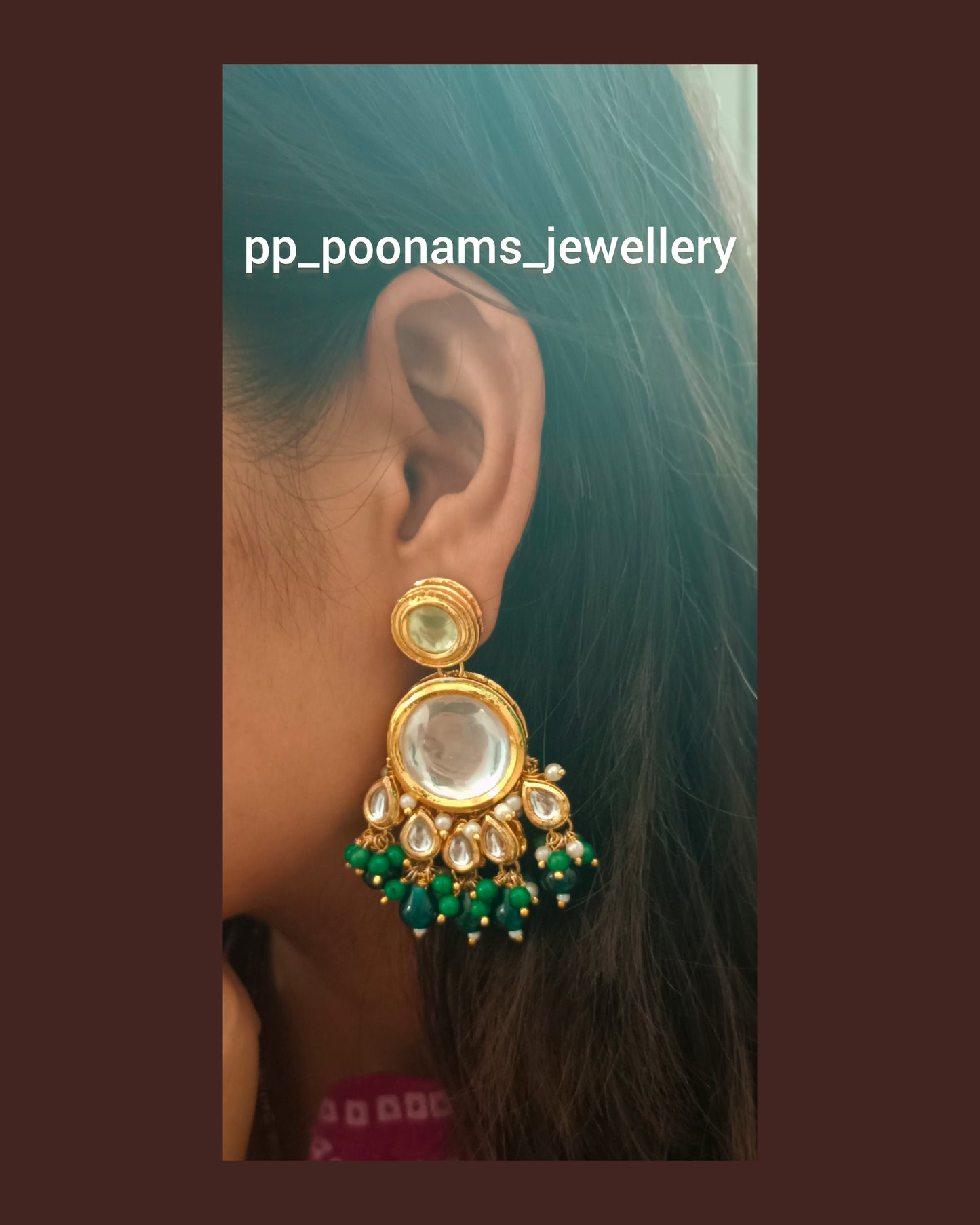 Beautiful Meenakari Kundan Earring