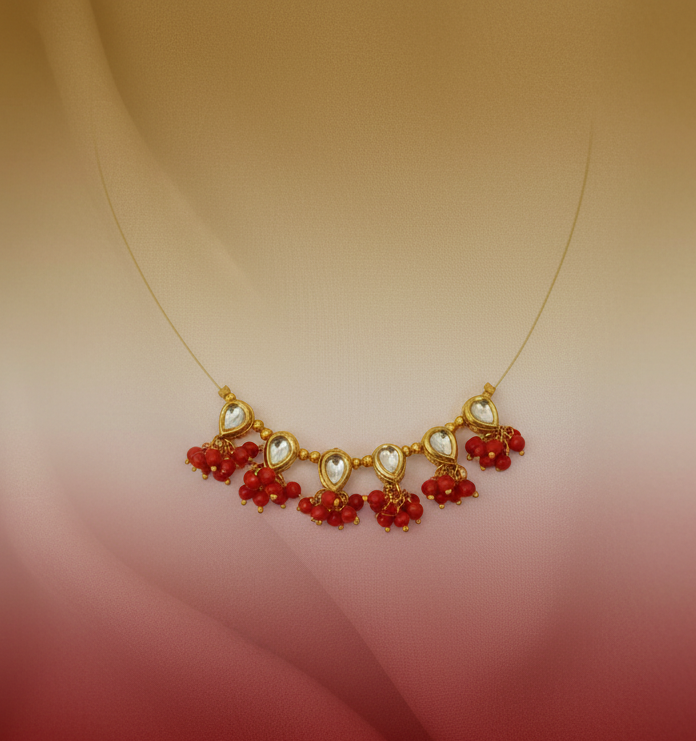 Invisible Dual Brass Chain Necklace