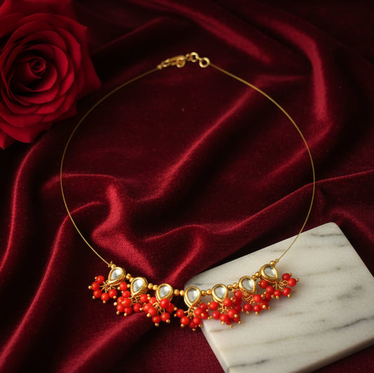 Invisible Dual Brass Chain Necklace