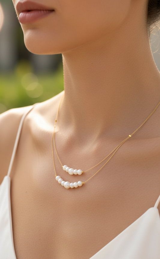 Invisible Brass Chain Necklace