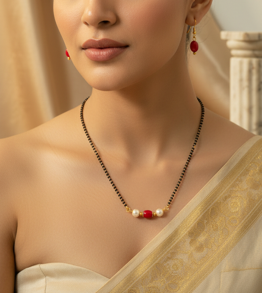 Gold Plated Beads Mangalsutra