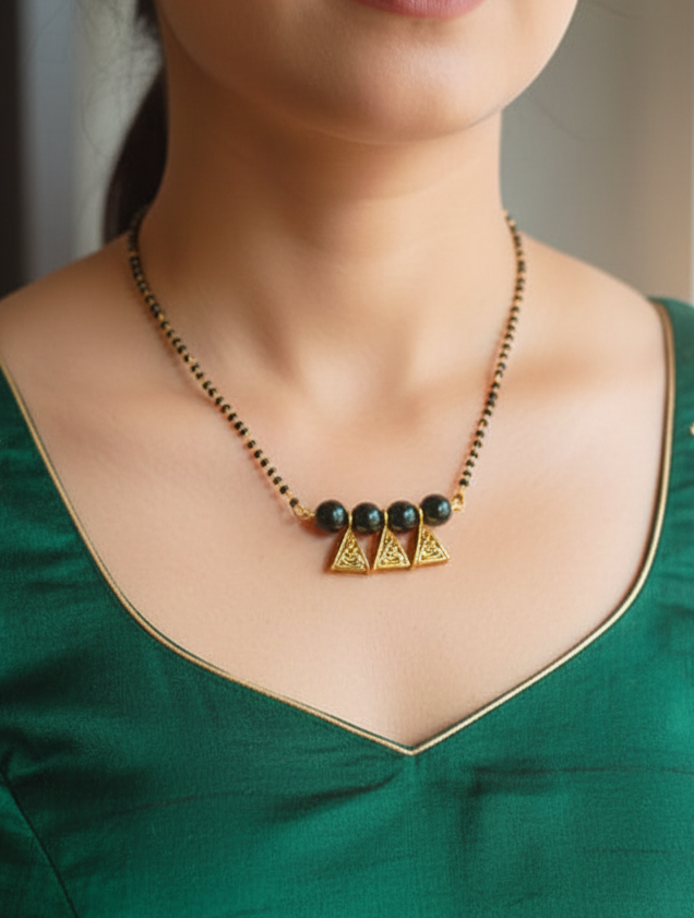 Gold Plated Antique Piece Mangalsutra