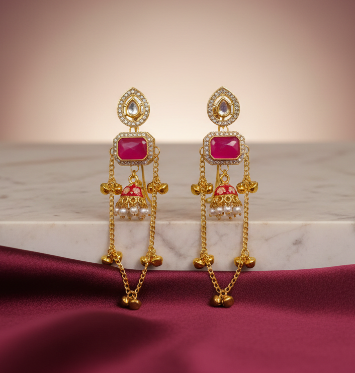 Kashmiri Kundan Earring