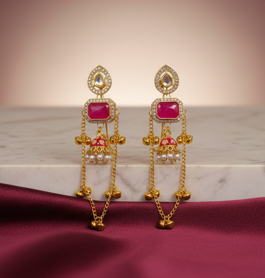 Kashmiri Kundan Earring