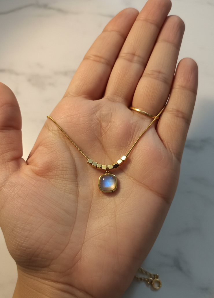 Golden Oxidised Anti-Tarnish Chain Necklace