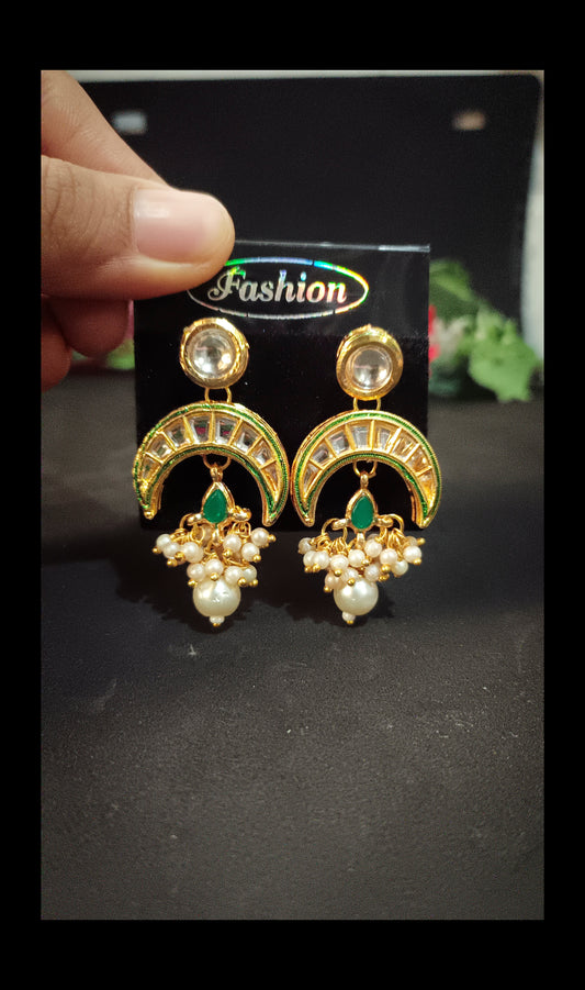 Meenakari Kundan Earrings