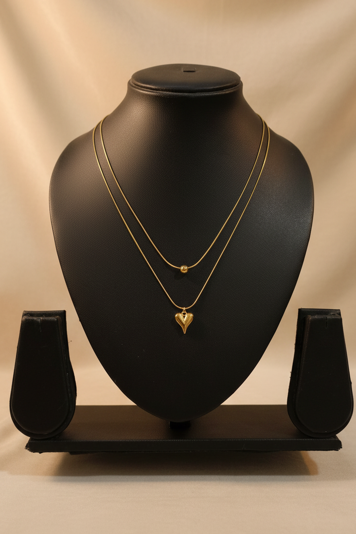 Anti-Tarnish Double Chain Necklace