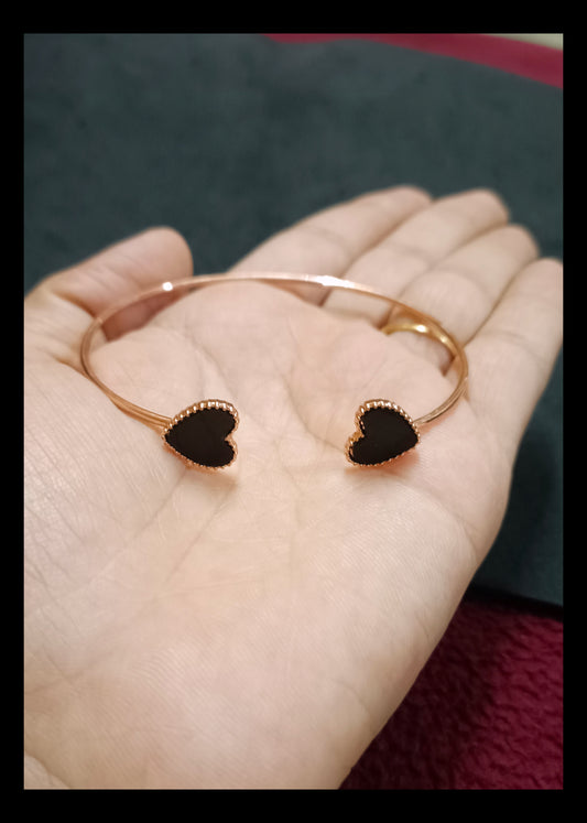 Rose Gold Trendy Heart Bracelet