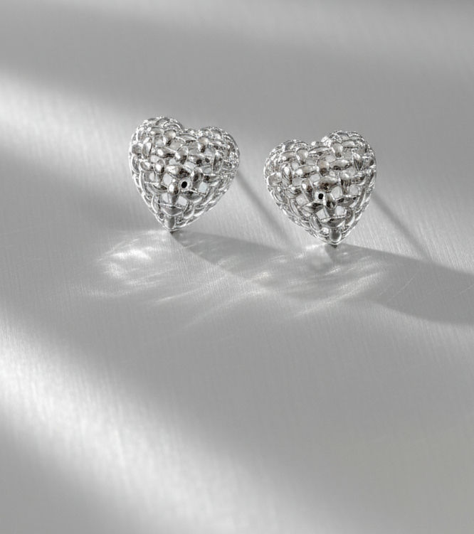 Anti-Tarnish Heart Shape Earrings