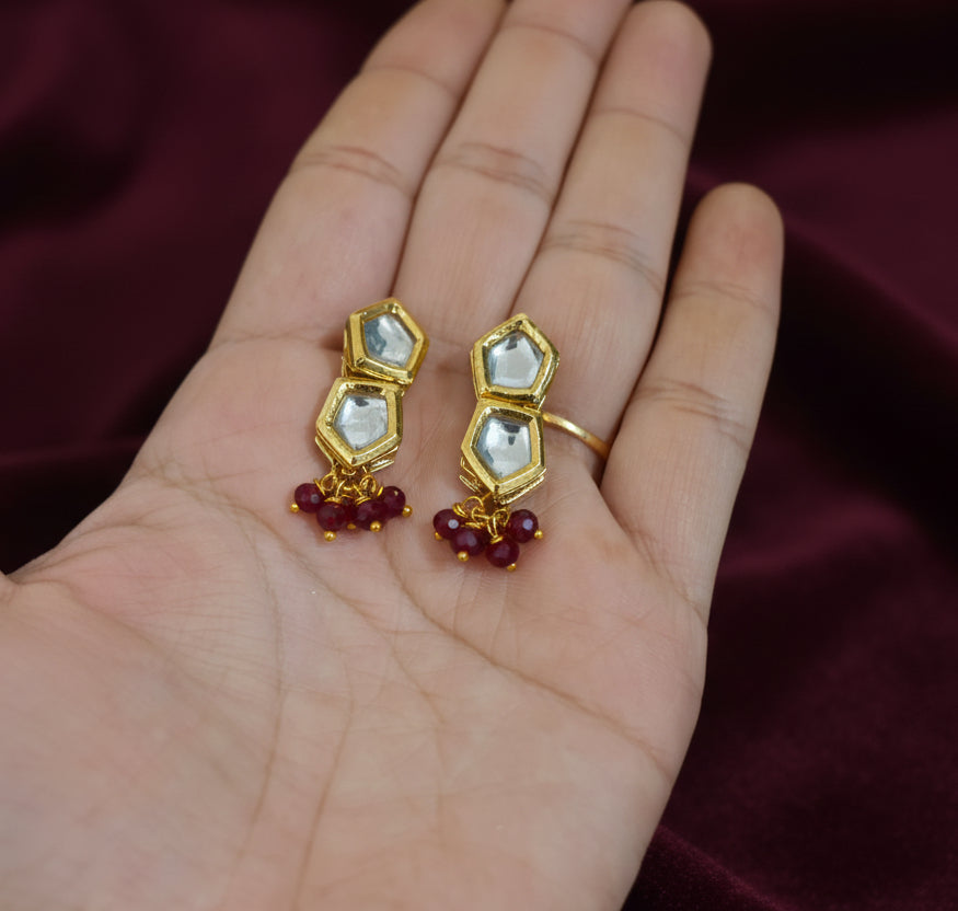 Meenakari Kundan Earrings