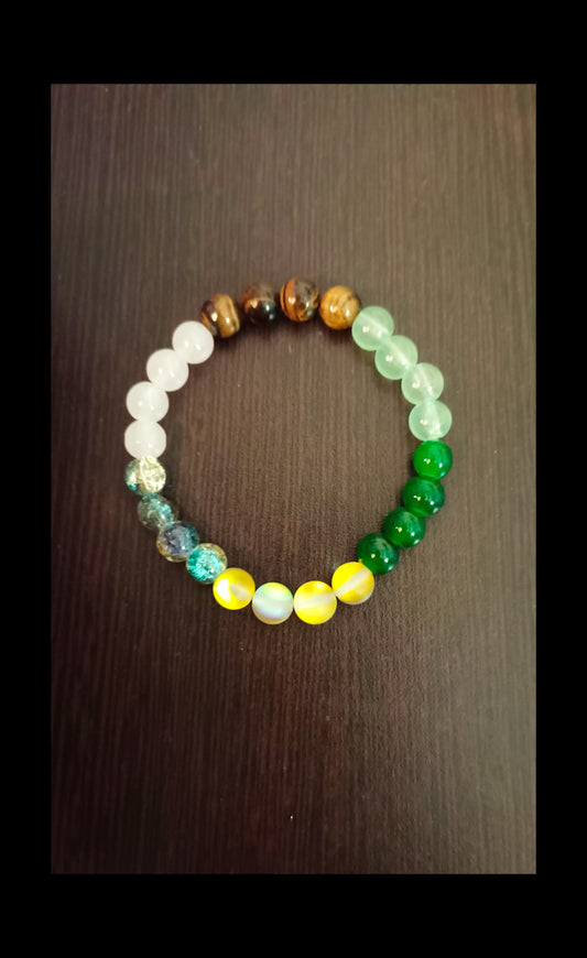 Unisex Handcrafted Multicolour Bracelet (Symbol of Good Luck)