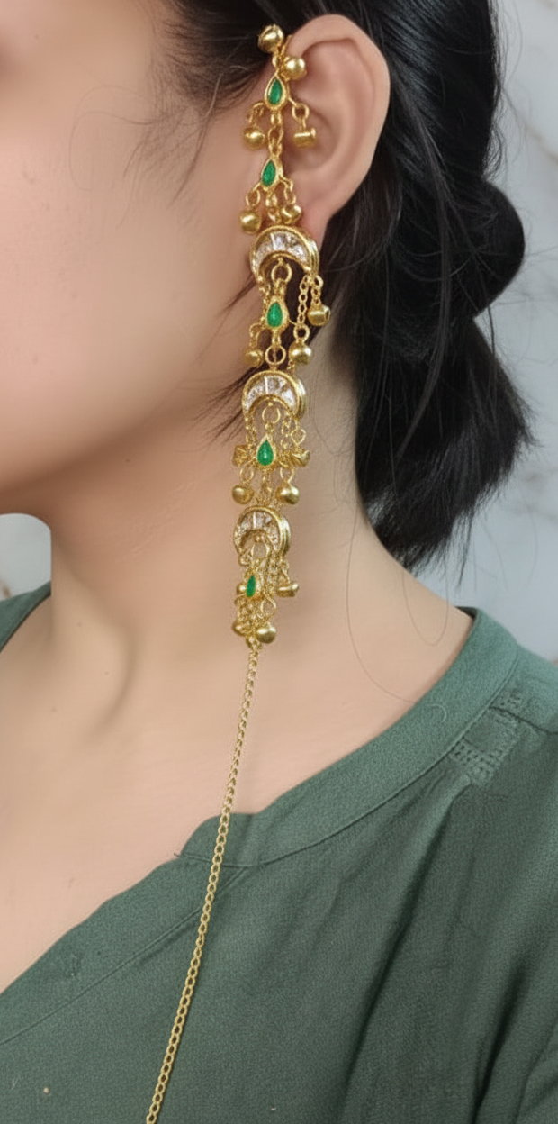 Kashmiri Kundan Earrings