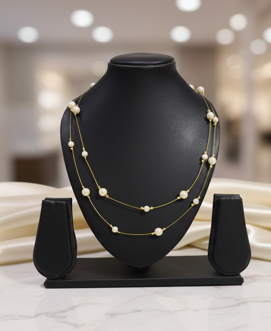 Invisible Brass Chain Necklace