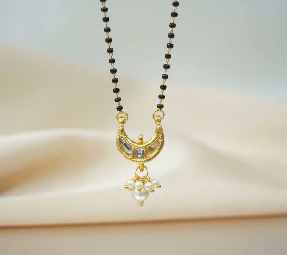 Meenakari Kundan Pendant Mangalsutra