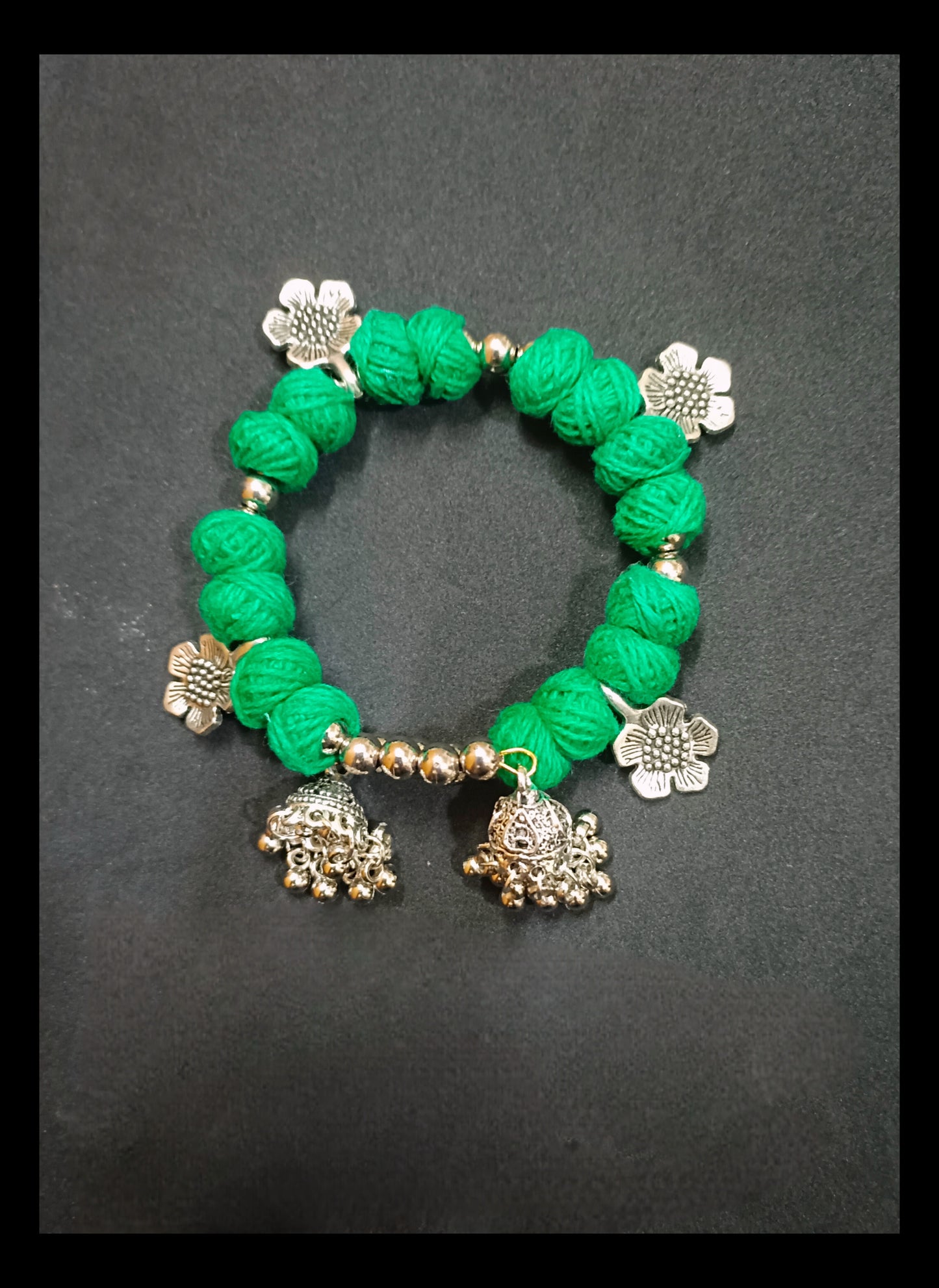 Adjustable Cotton Beads Bracelet