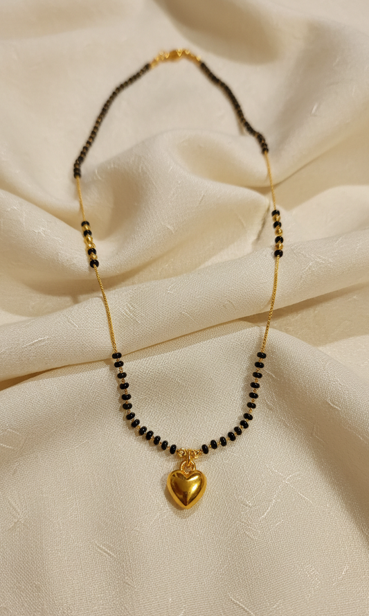 Delicate Heart Pendant Mangalsutra