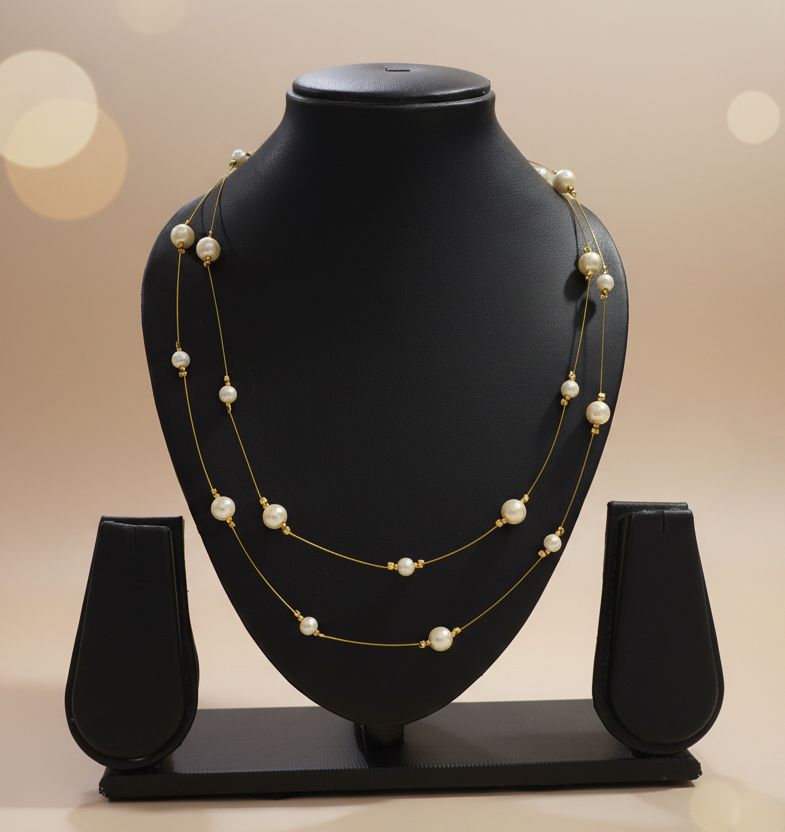 Invisible Brass Chain Necklace