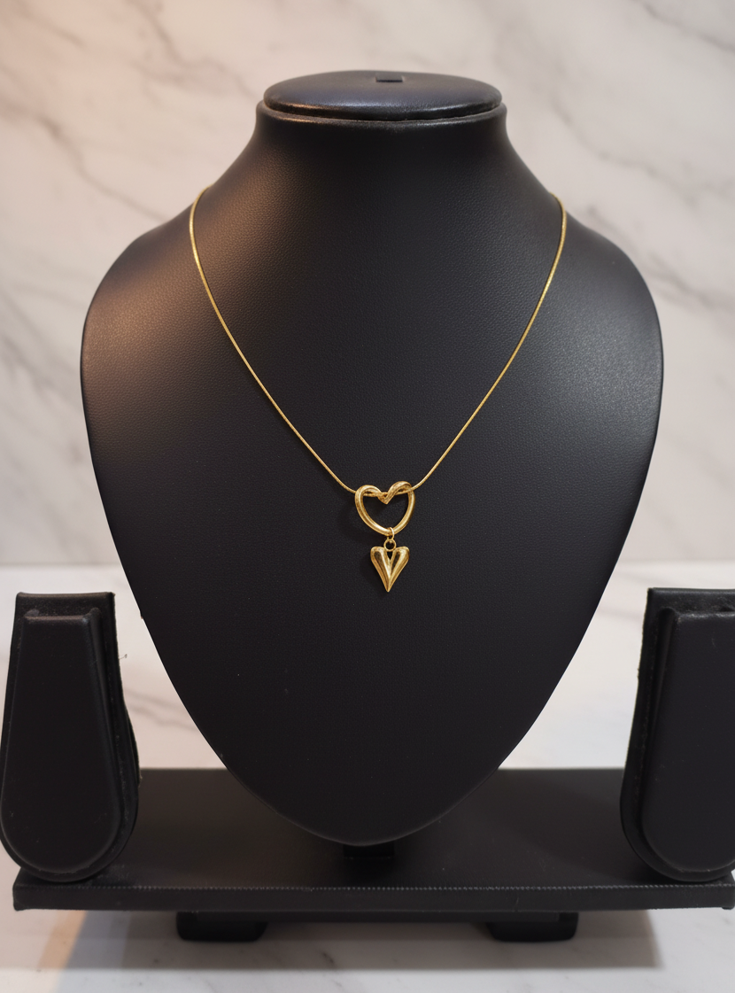 Golden Oxidised Anti-Tarnish Chain Necklace