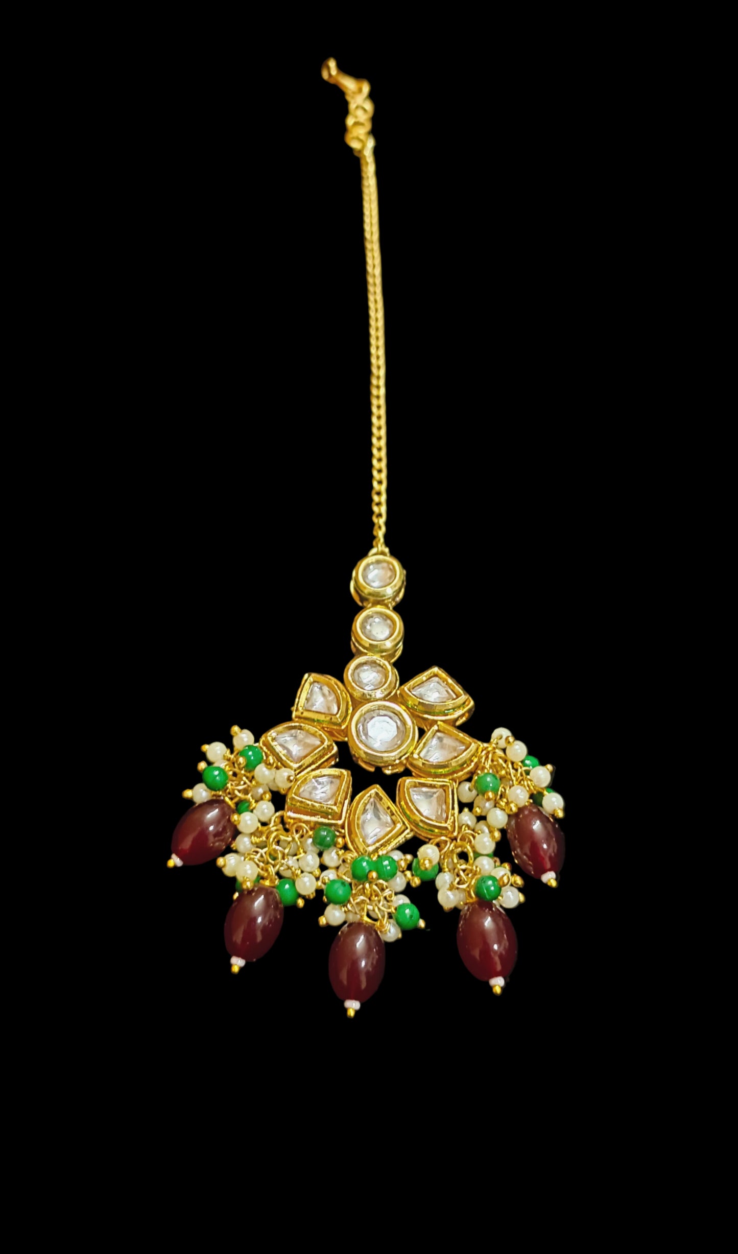 Meenakari Kundan Maangtikka