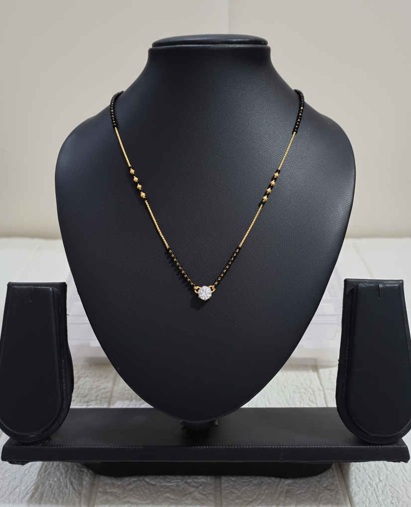 Delicate AD pendant Mangalsutra