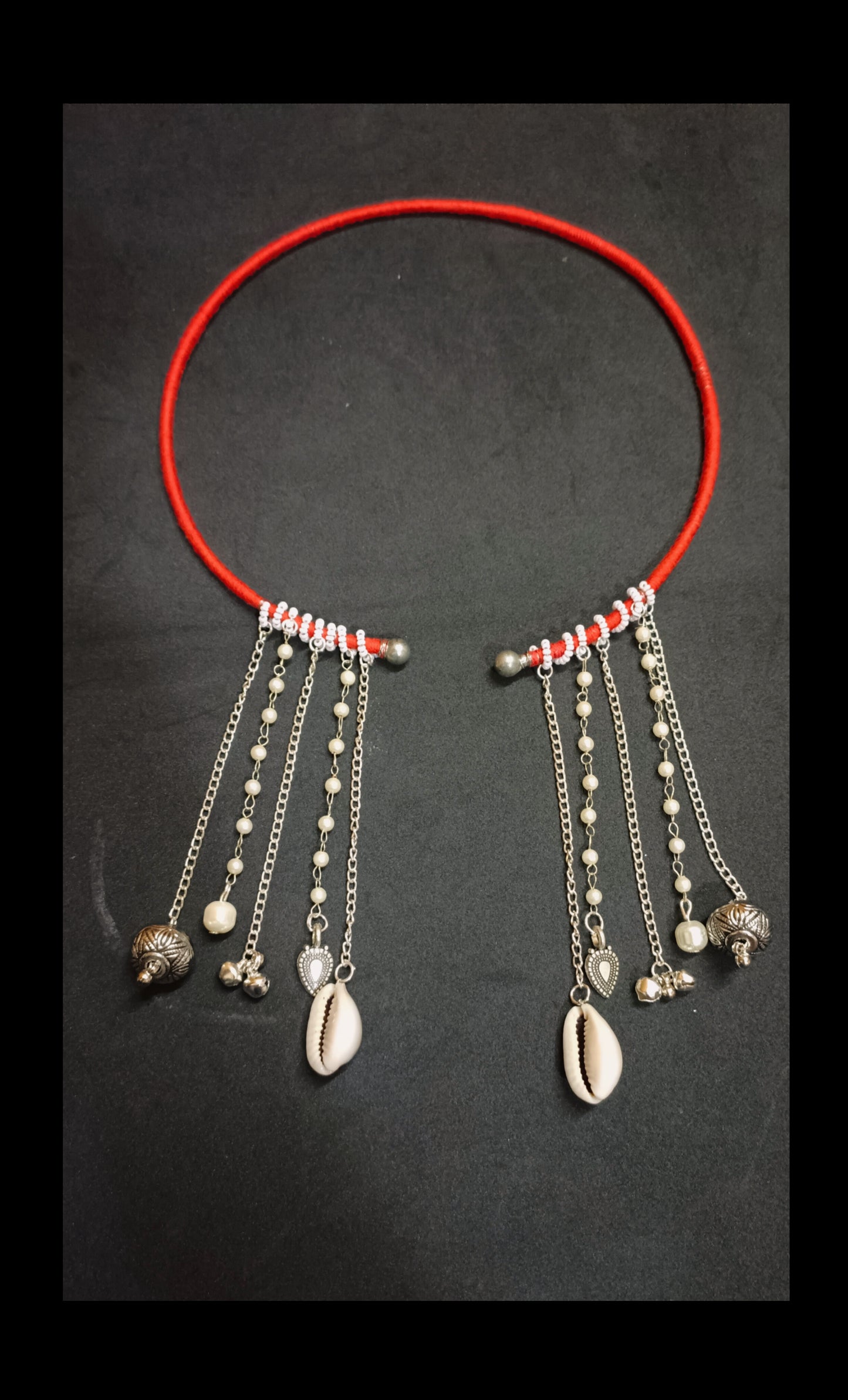 Oxidised Fancy Hasli Neckpiece
