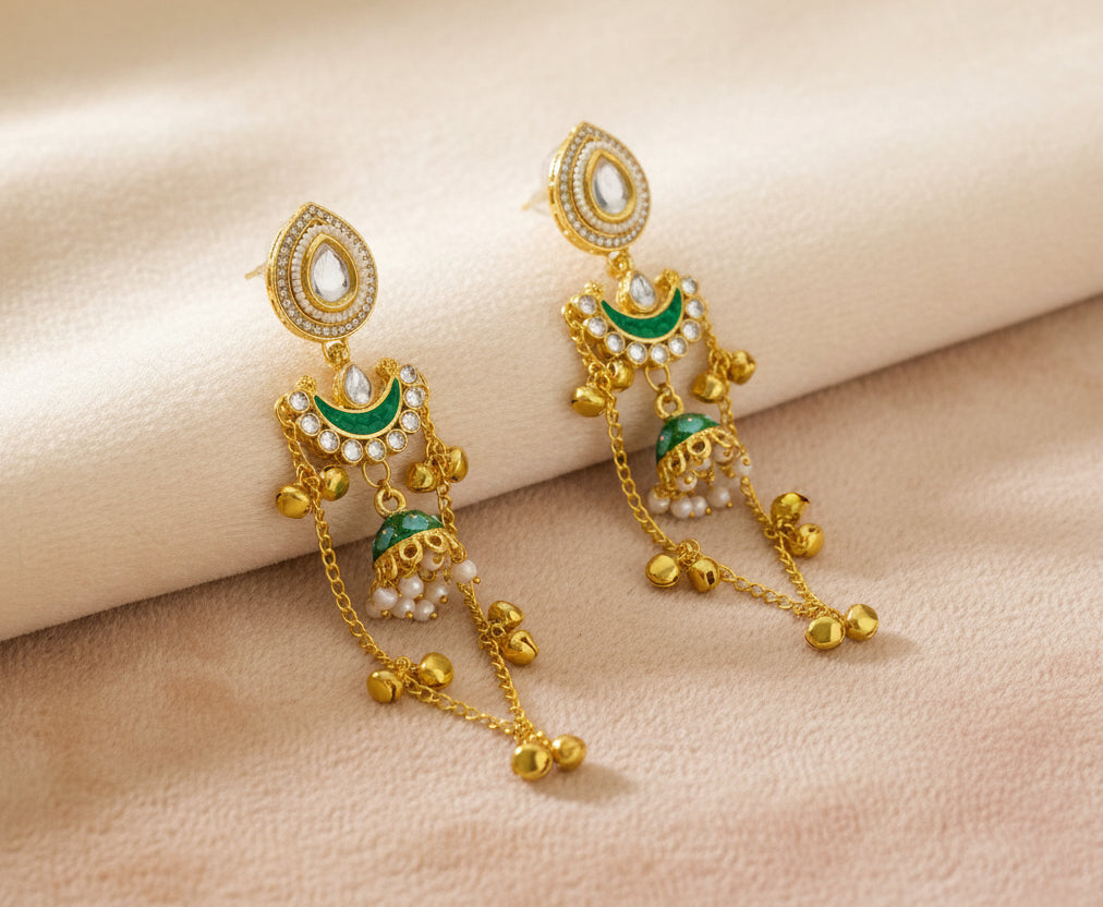 Kashmiri Kundan Earrings
