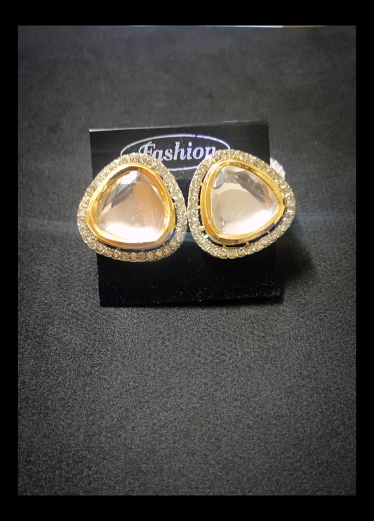 Polki Kundan Studs