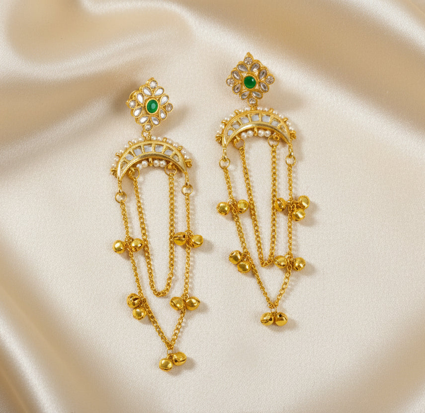 Kashmiri Kundan Earrings