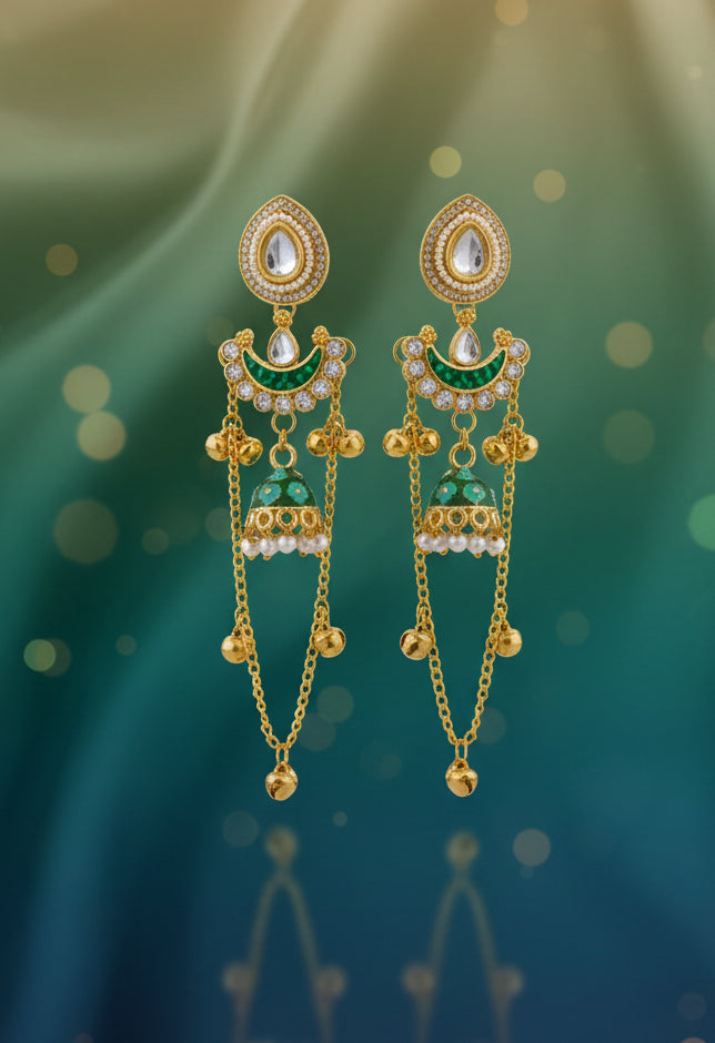 Kashmiri Kundan Earrings