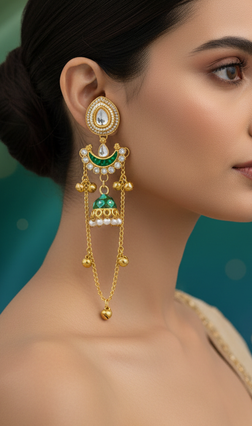 Kashmiri Kundan Earrings