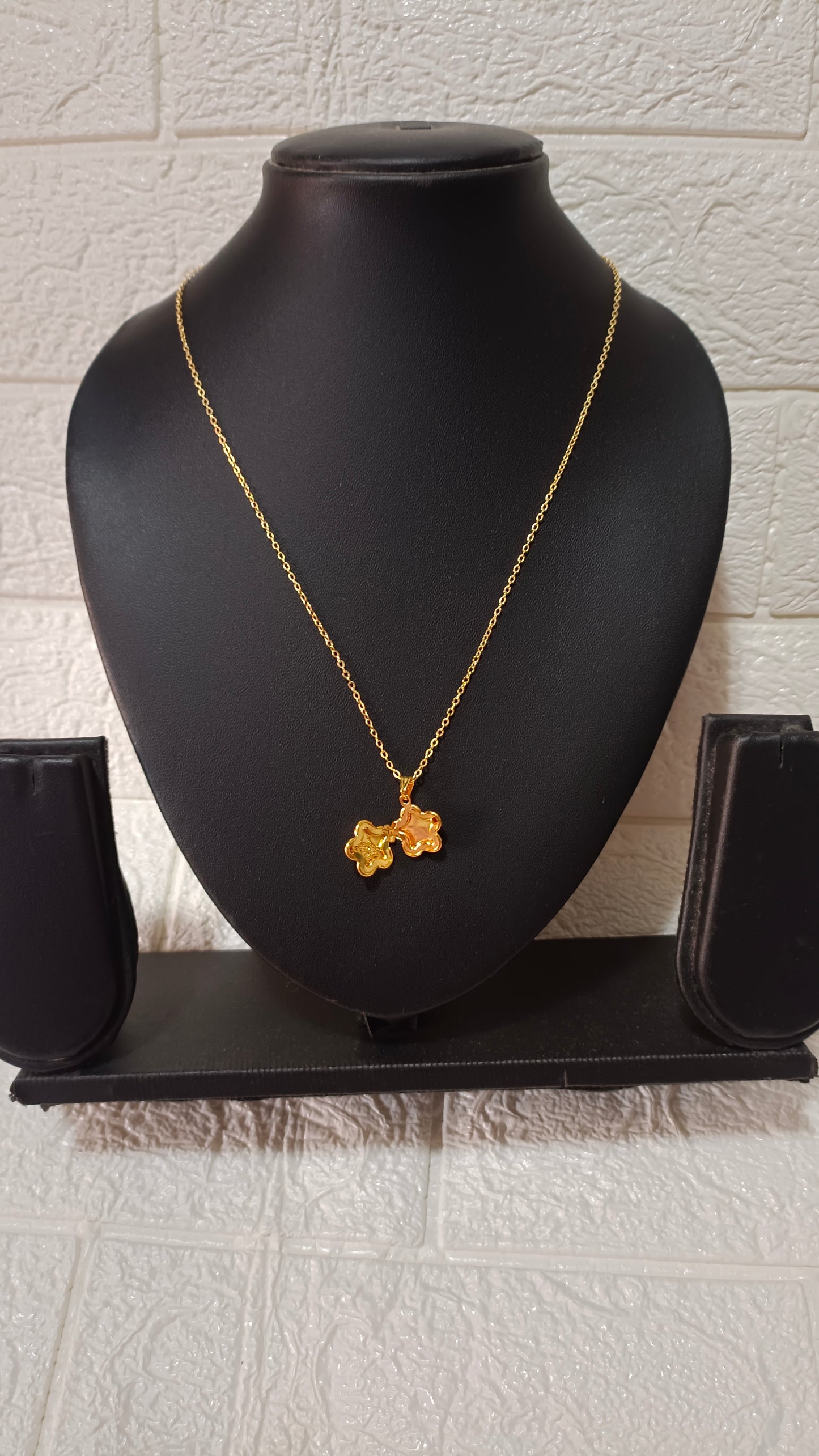 Anti-Tarnish Gold-Plated Heart Pendant Necklace