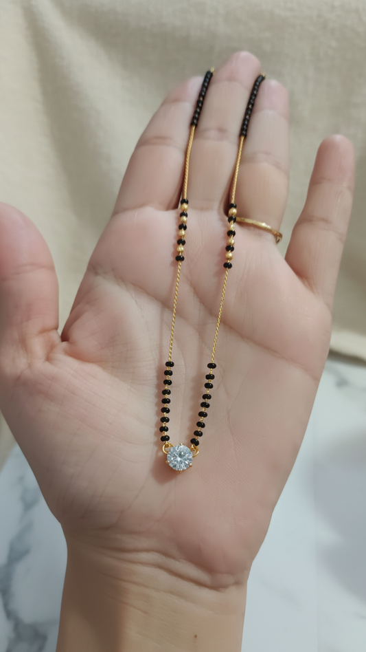 Delicate AD pendant Mangalsutra