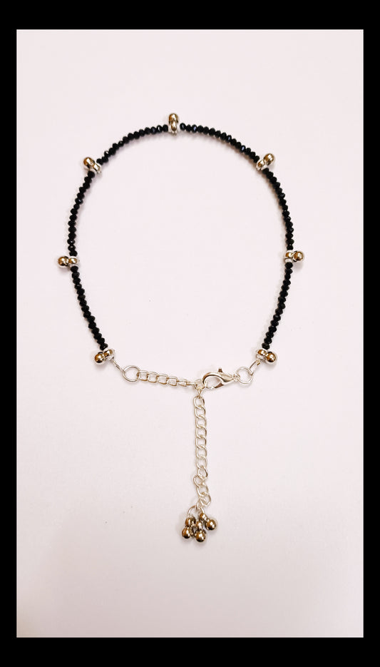 Crystal Ghungroo Chain Anklet
