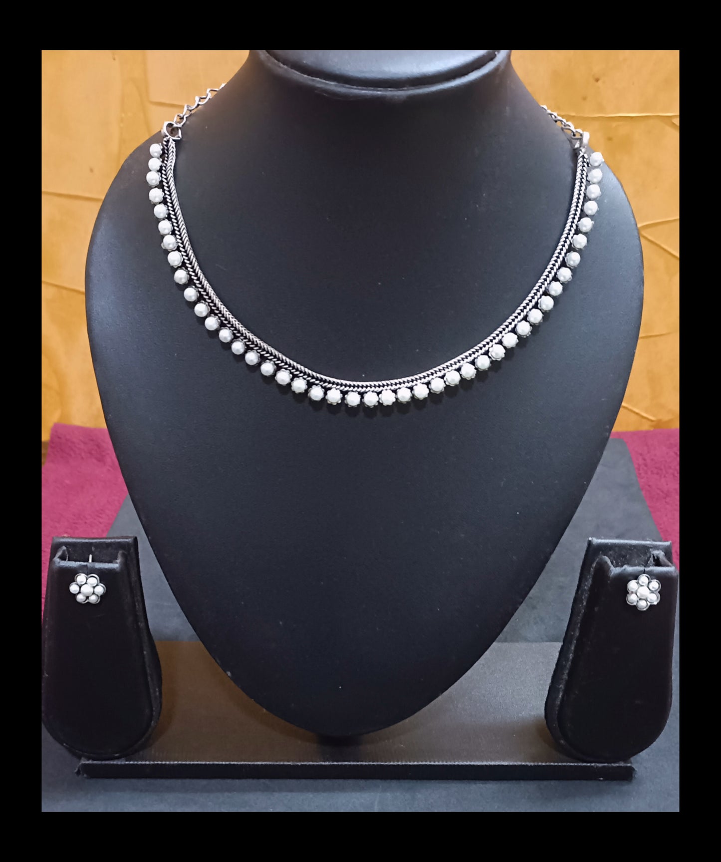 Oxidised Choker Set