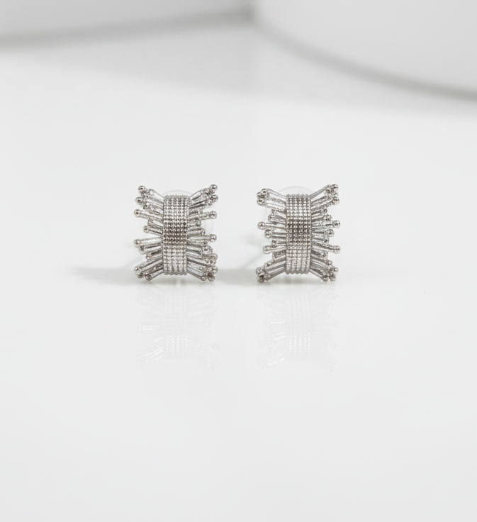 Anti-Tarnish Silver Round Earrings