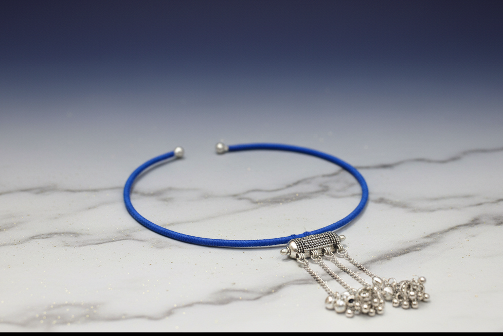 Oxidised Hasli Neckpiece