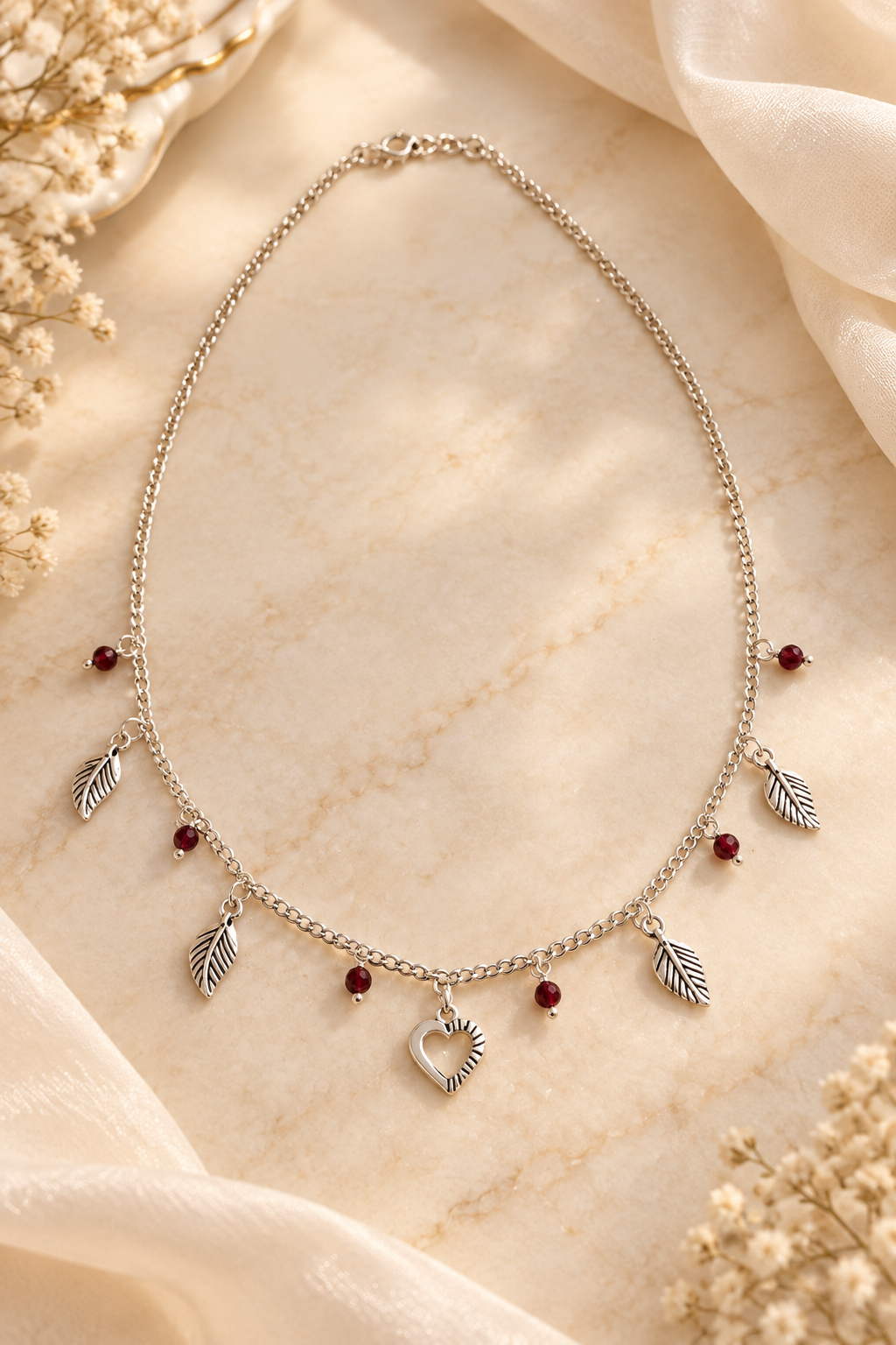 Delicate Silver Plated Chain Necklace