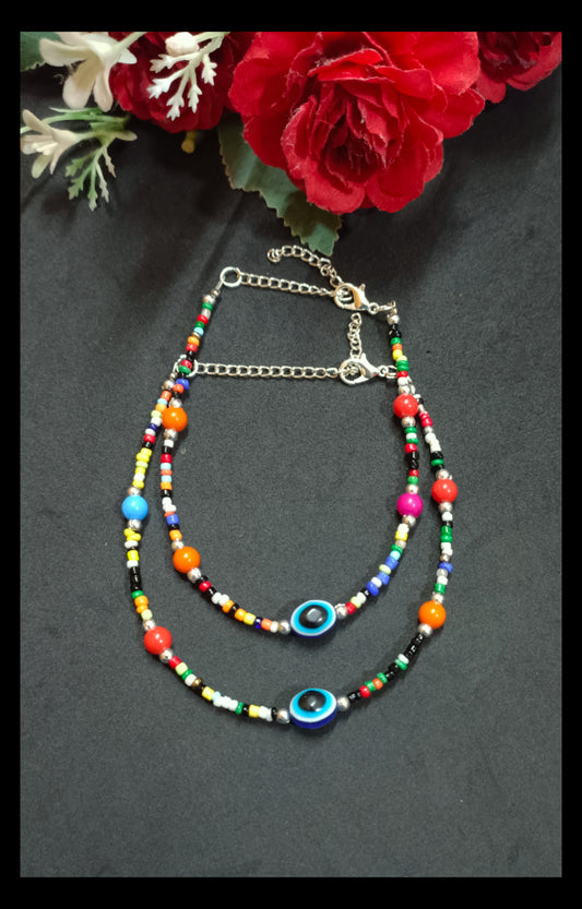 Colorful Evil Eye Chain Anklet
