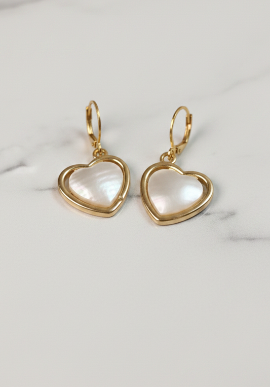 Anti-Tarnish Heart Shape Earrings