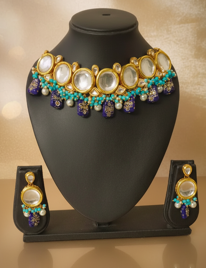 Gold Plated Kundan Necklace