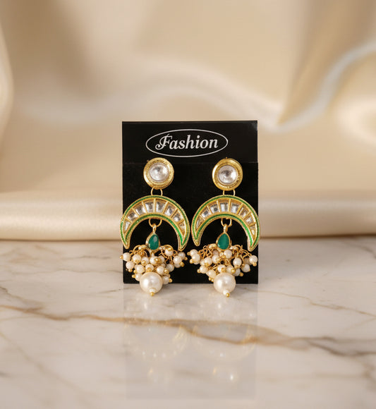 Meenakari Kundan Earrings