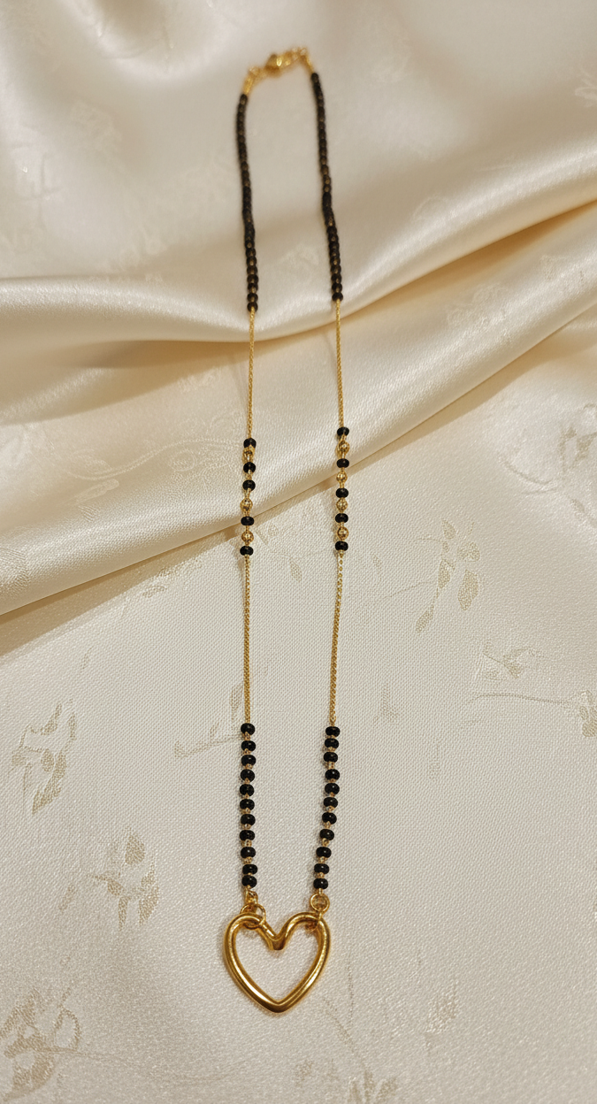 Delicate Heart Chain Mangalsutra