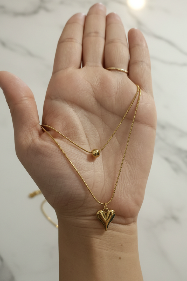 Anti-Tarnish Double Chain Necklace