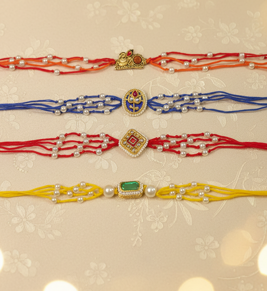 Combo of 4 Colorful Rakhi