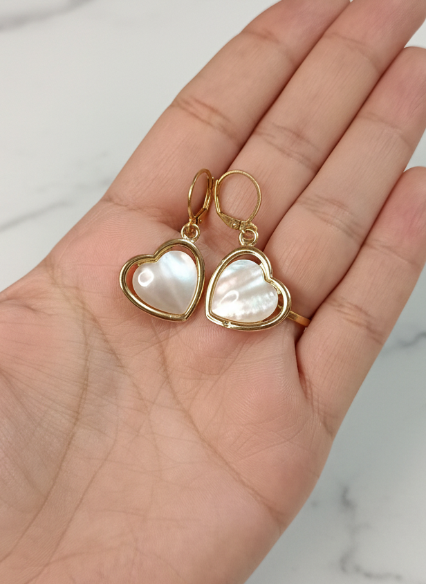 Anti-Tarnish Heart Shape Earrings