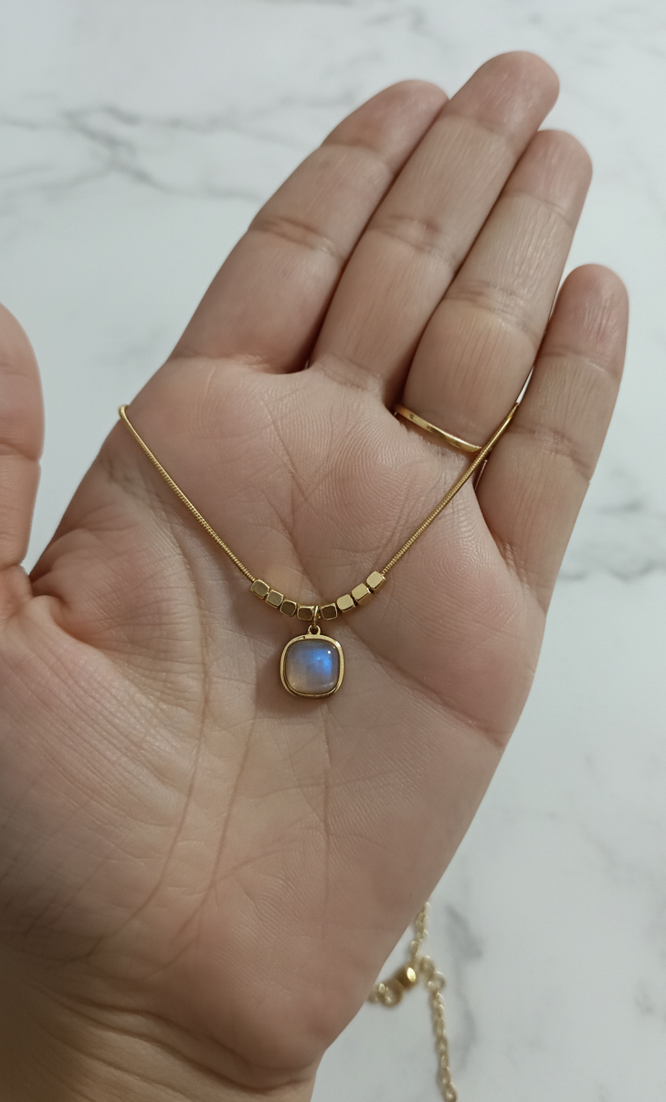 Golden Oxidised Anti-Tarnish Chain Necklace