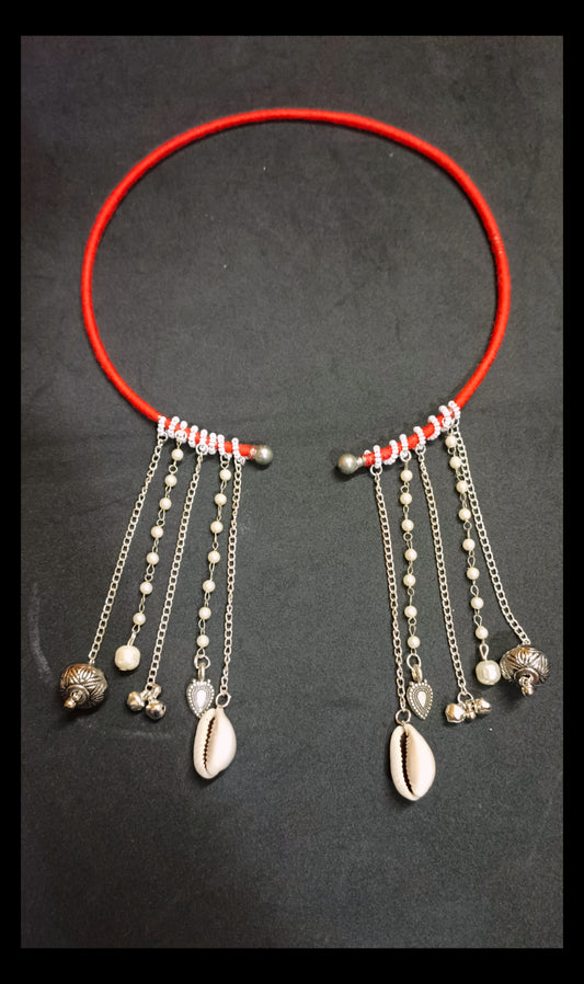 Oxidised Fancy Hasli Neckpiece
