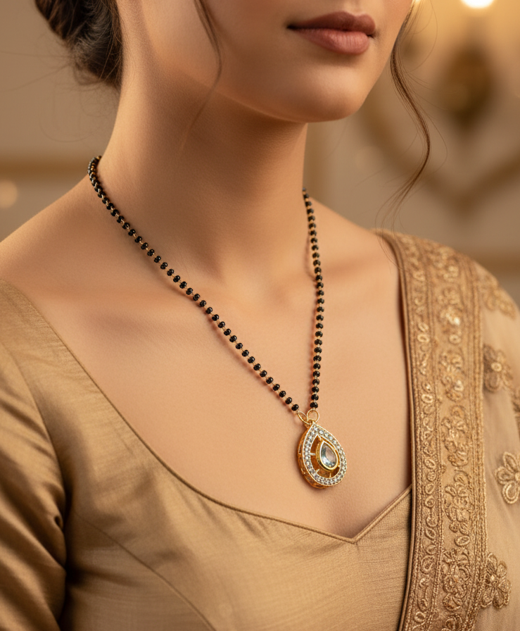 Kundan Pendant Mangalsutra